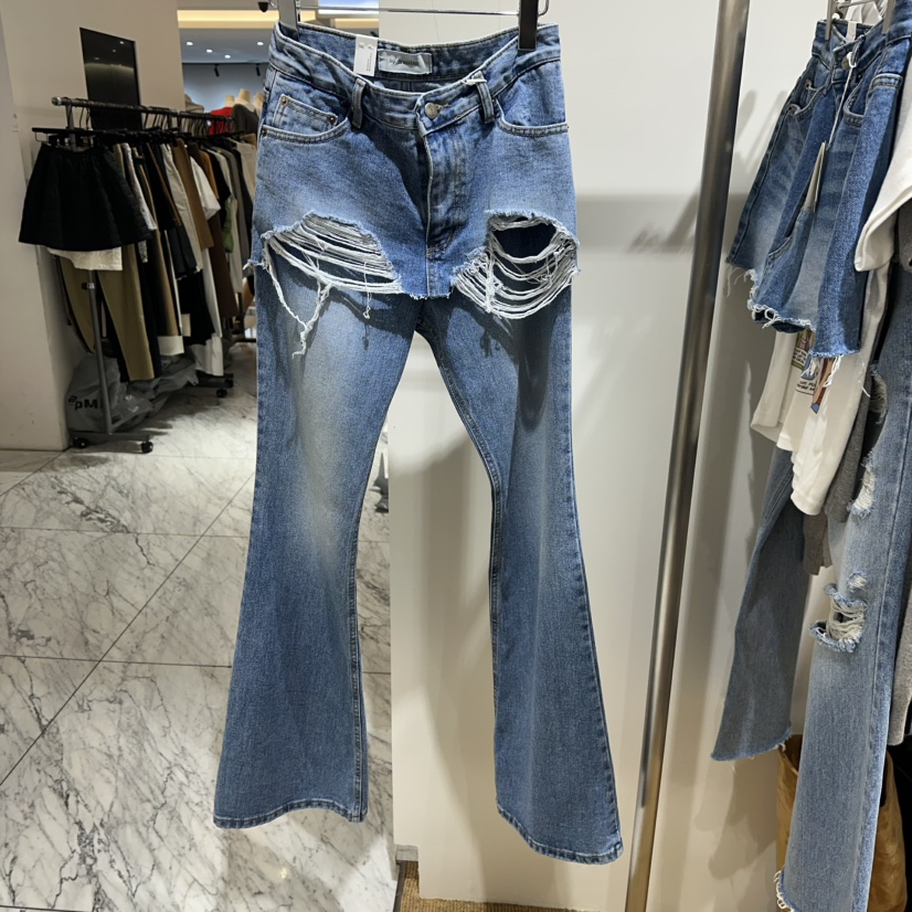 TOPDRESSING東大門代購女士新款熱賣人氣時尚推薦休閑牛仔褲TOPDRESSING牛仔褲圖色1