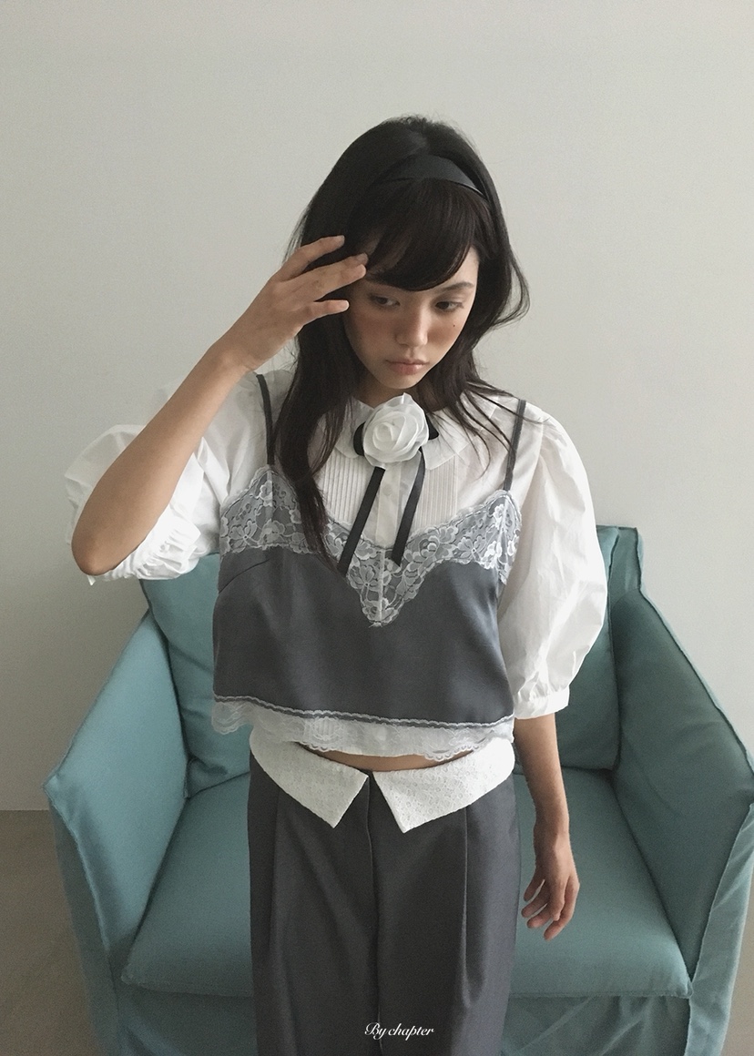 BY CHAPTER東大門直郵女士新款人氣吊帶背心不含內搭無袖BY Chapter吊帶/背心圖色1