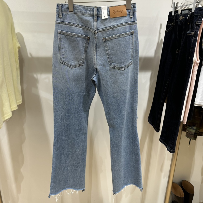 TOPDRESSING東大門直郵女士新品熱賣時尚真品推薦牛仔褲復古TOPDRESSING牛仔褲
