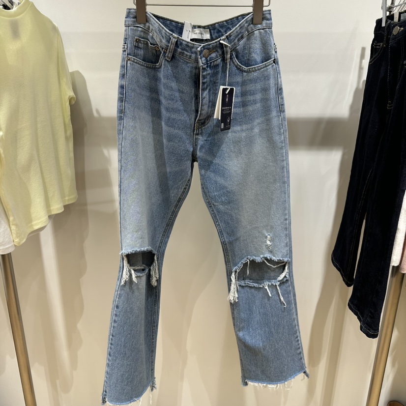 TOPDRESSING東大門直郵女士新品熱賣時尚真品推薦牛仔褲復古TOPDRESSING牛仔褲圖色1