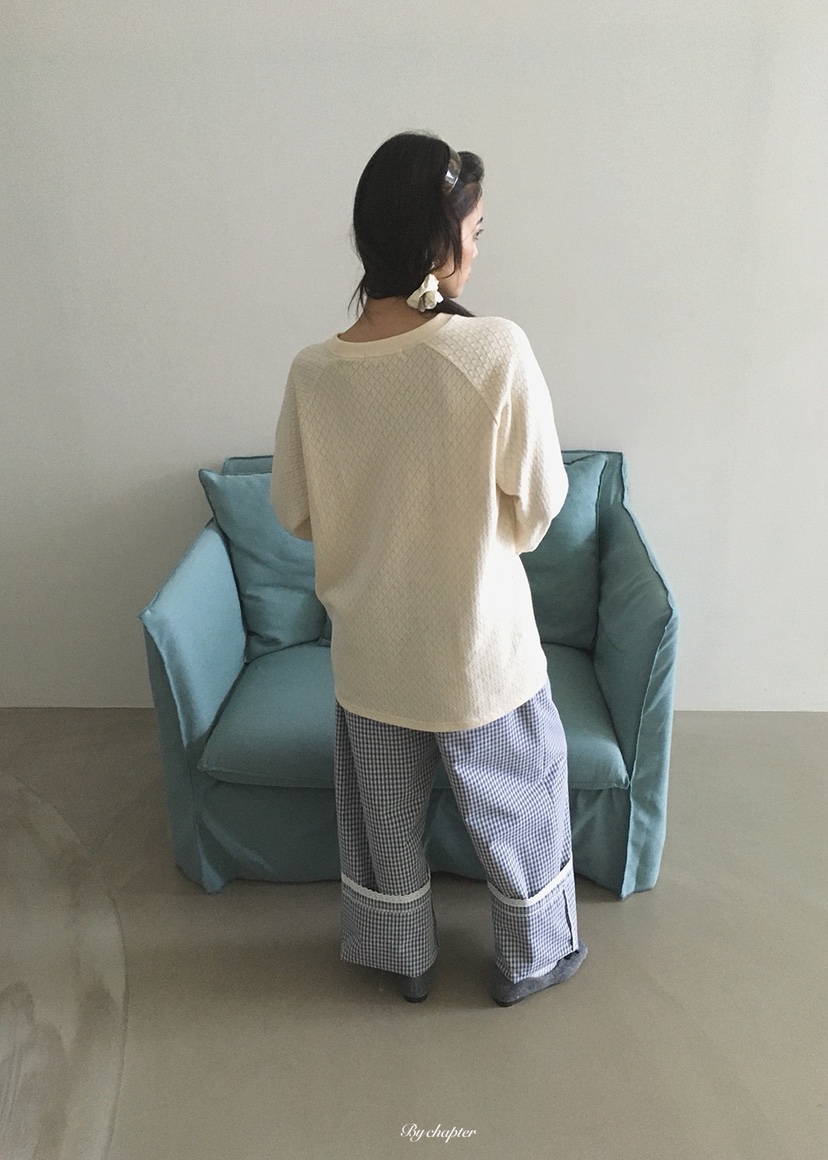 BY CHAPTER東大門實拍女裝新品休閑時尚推薦長袖T恤花朵BY Chapter長袖T恤