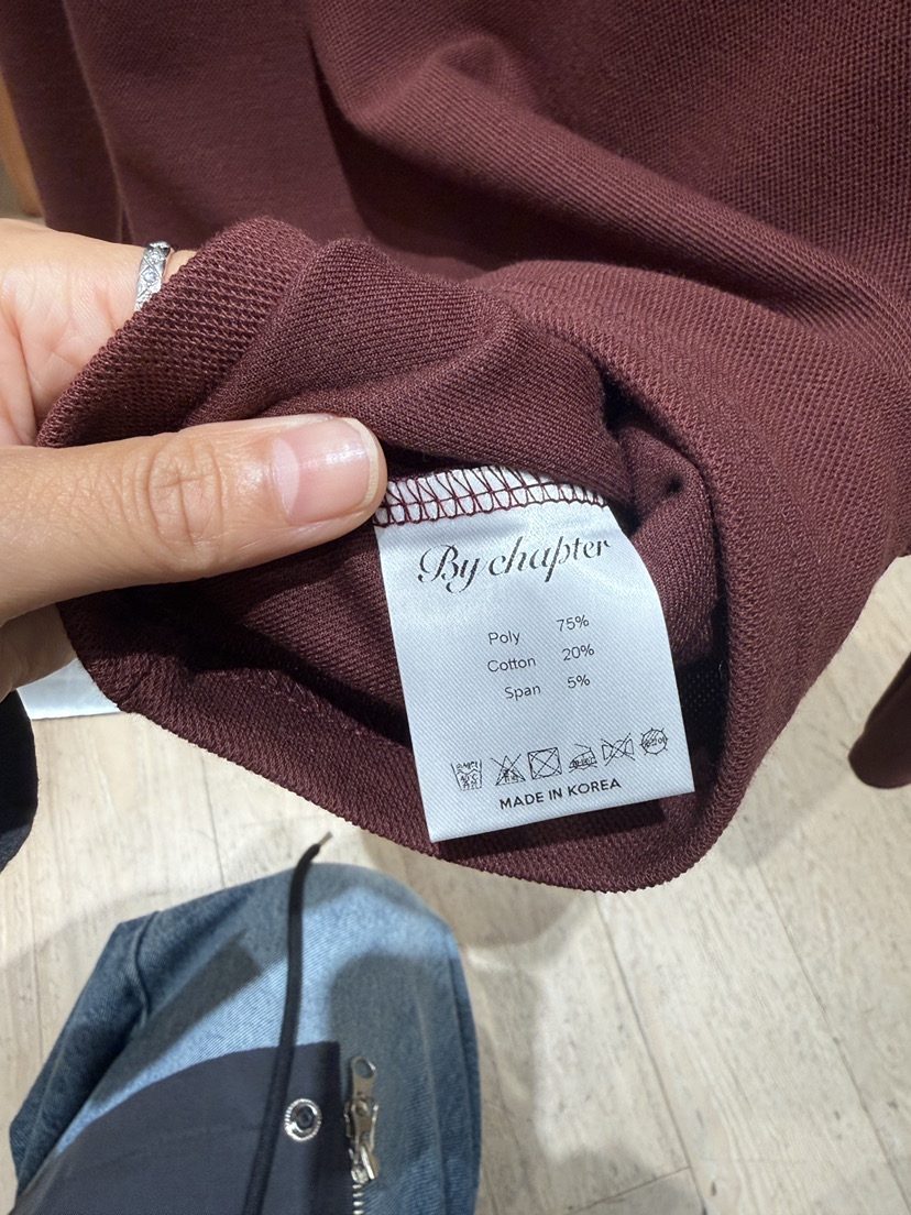 BY CHAPTER韓國代購女士新款真品時尚推薦人氣長袖T恤圓領BY Chapter長袖T恤