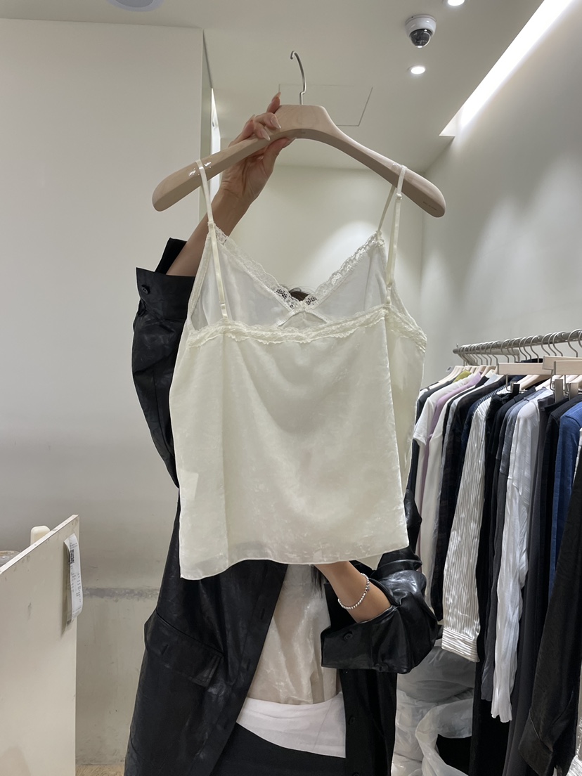 FLOWER-L東大門直郵女士新品真品人氣吊帶背心天鵝絨無袖FLOWER-L吊帶/背心