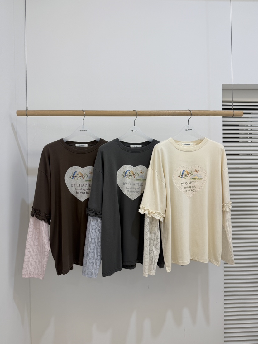 BY CHAPTER東大門代購女士新品真品熱賣推薦休閑長袖T恤BY Chapter長袖T恤