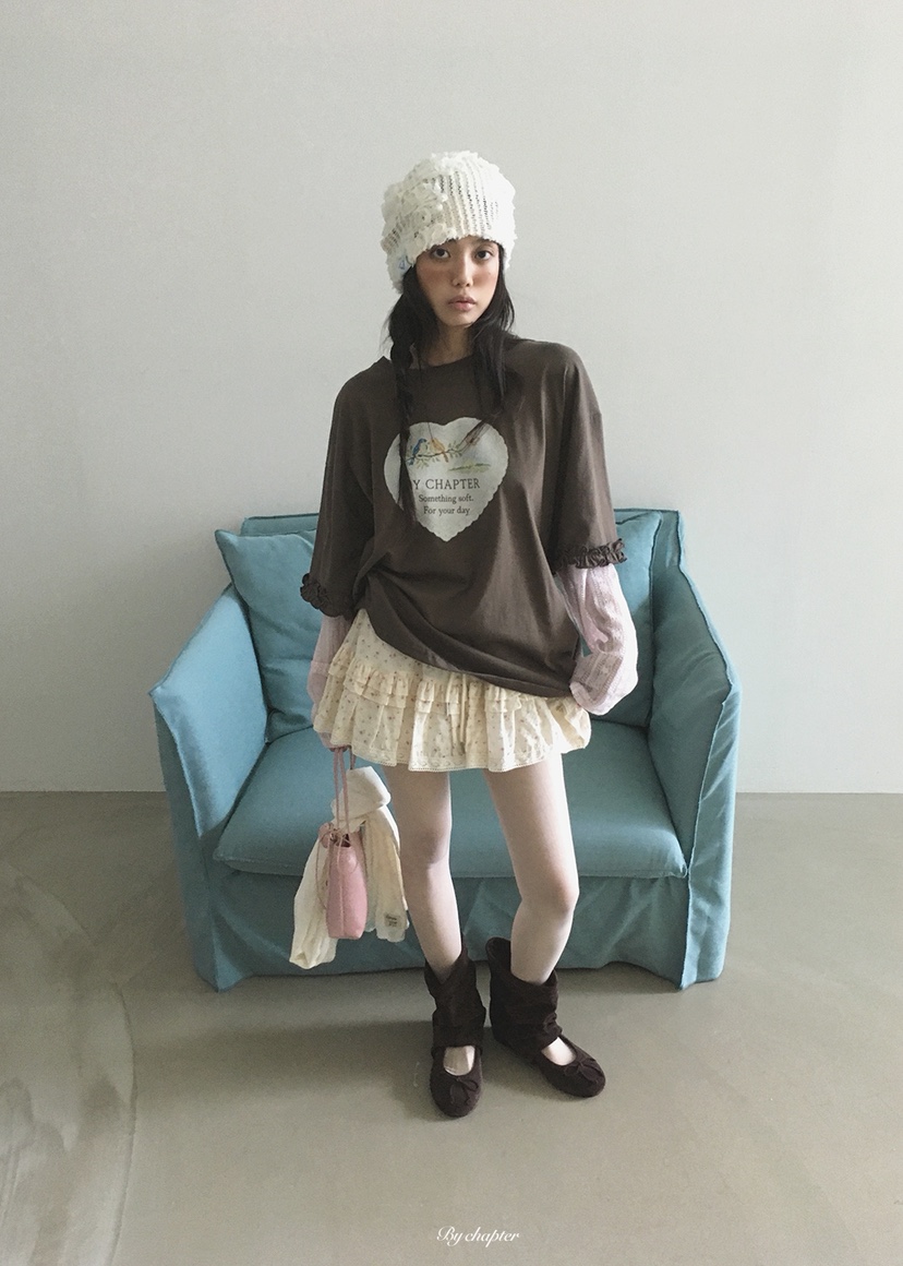 BY CHAPTER東大門代購女士新品真品熱賣推薦休閑長袖T恤BY Chapter長袖T恤