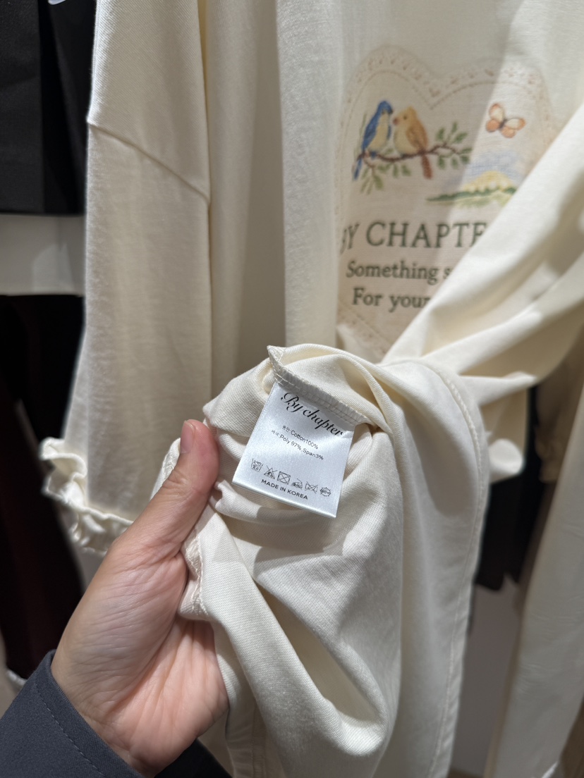 BY CHAPTER東大門代購女士新品真品熱賣推薦休閑長袖T恤BY Chapter長袖T恤