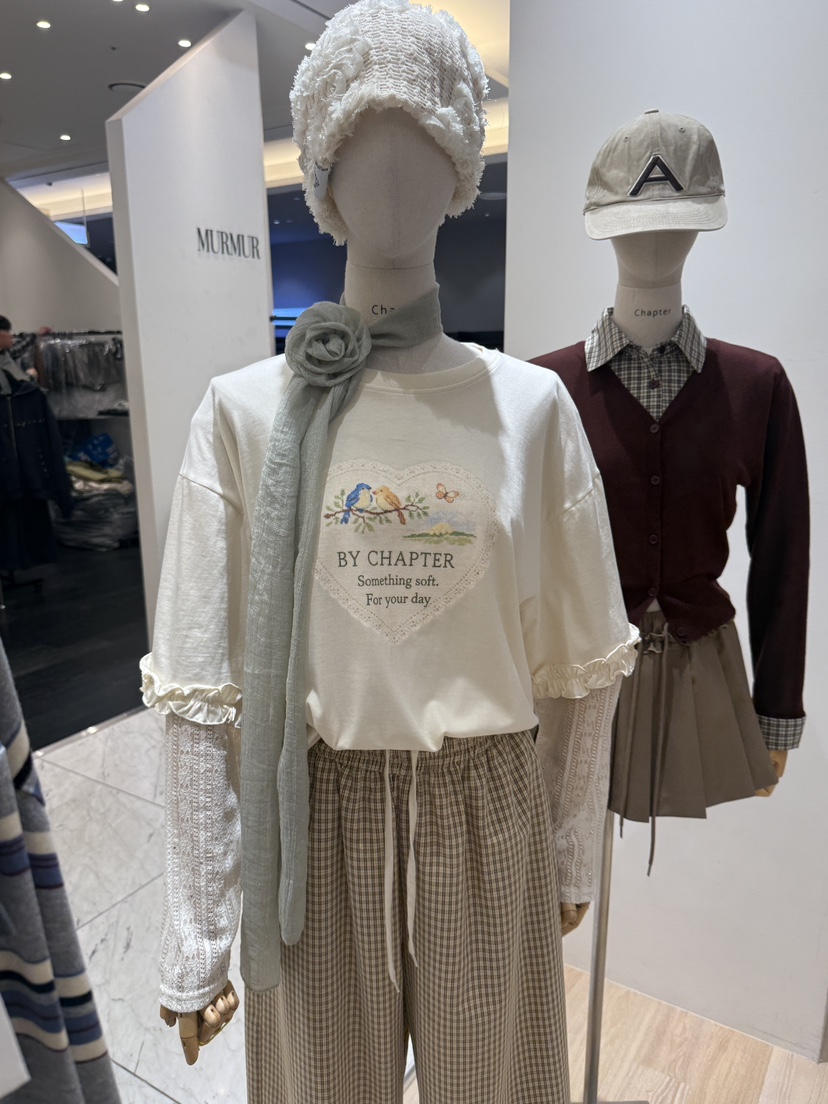 BY CHAPTER東大門代購女士新品真品熱賣推薦休閑長袖T恤BY Chapter長袖T恤圖色3
