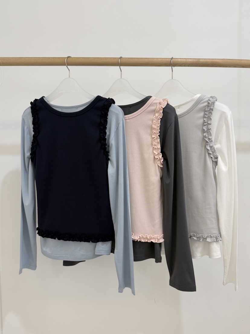 BY CHAPTER東大門直郵女裝新品人氣推薦真品套裝透明褶邊BY Chapter套裝
