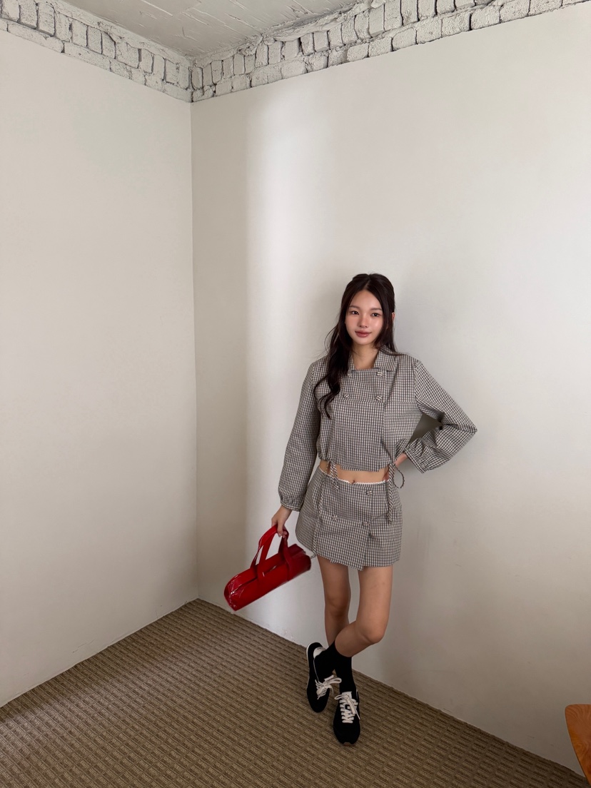 MARKE-P韓國代購女士新品時尚推薦人氣熱賣休閑夾克雙排扣MARKE-P夾克