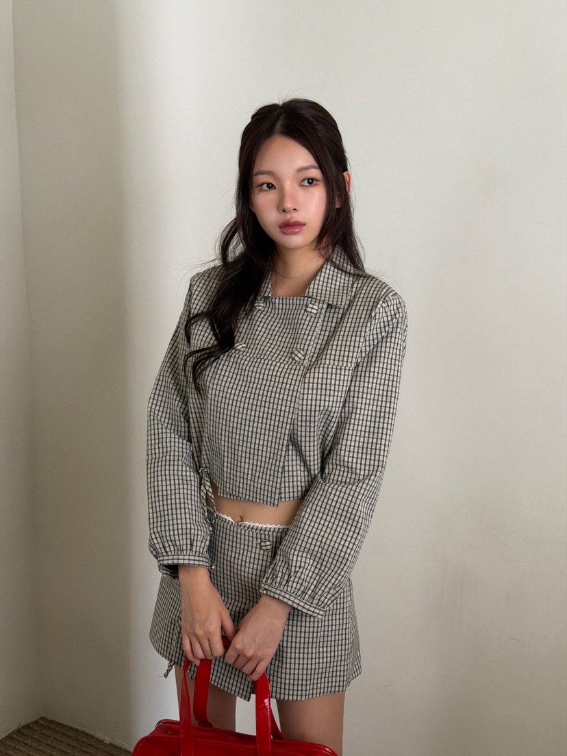 MARKE-P韓國代購女士新品時尚推薦人氣熱賣休閑夾克雙排扣MARKE-P夾克圖色2