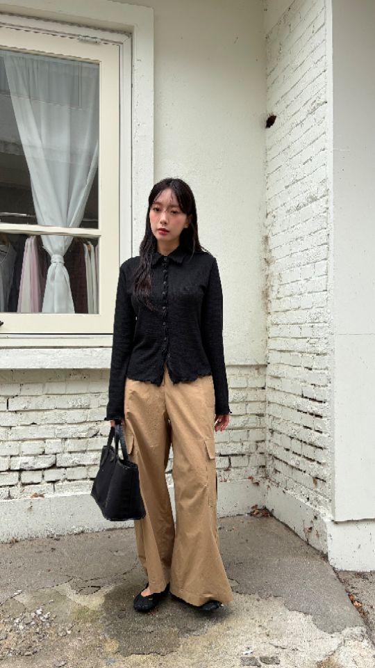 HEY/TO SEWING東大門實拍女裝新品推薦休閑時尚開衫翻領BY HEY/TO SEWING開衫