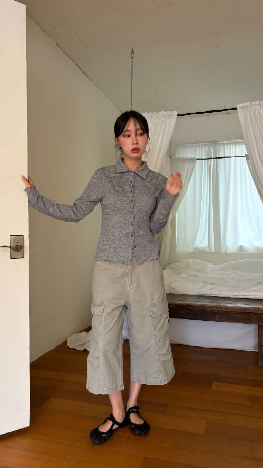 HEY/TO SEWING東大門實拍女裝新品推薦休閑時尚開衫翻領BY HEY/TO SEWING開衫