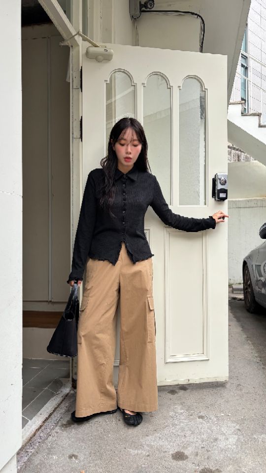 HEY/TO SEWING東大門實拍女裝新品推薦休閑時尚開衫翻領BY HEY/TO SEWING開衫