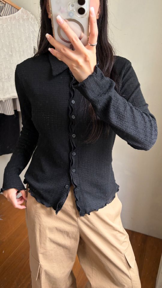 HEY/TO SEWING東大門實拍女裝新品推薦休閑時尚開衫翻領BY HEY/TO SEWING開衫