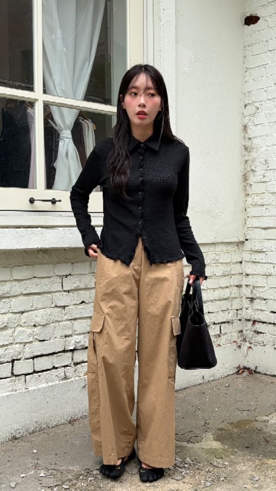 HEY/TO SEWING東大門實拍女裝新品推薦休閑時尚開衫翻領BY HEY/TO SEWING開衫