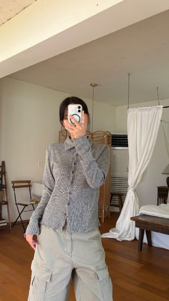 HEY/TO SEWING東大門實拍女裝新品推薦休閑時尚開衫翻領BY HEY/TO SEWING開衫圖色3
