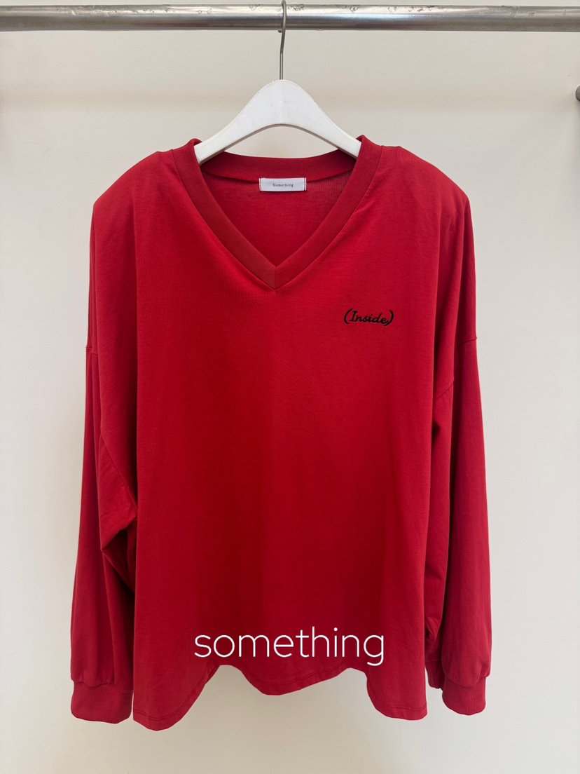 SOMETHING-L/FANCY韓國直郵女士新品熱賣推薦真品長袖T恤SOMETHING-L/FANCY長袖T恤圖色2