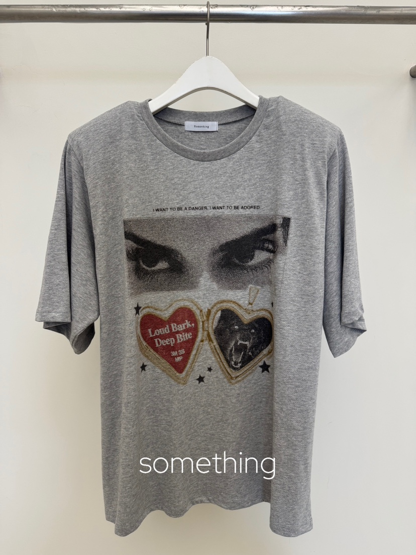 SOMETHING-L/FANCY韓國代購女士新款真品推薦熱賣休閑T恤SOMETHING-L/FANCYT恤圖色3
