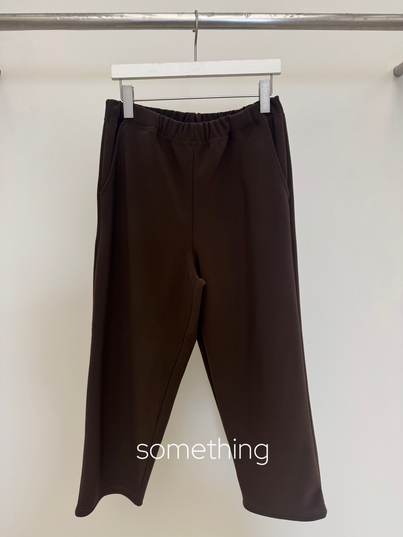 SOMETHING-L/FANCY東大門代購女裝新品人氣休閑褲七分褲SOMETHING-L/FANCY休閑褲圖色1棕色