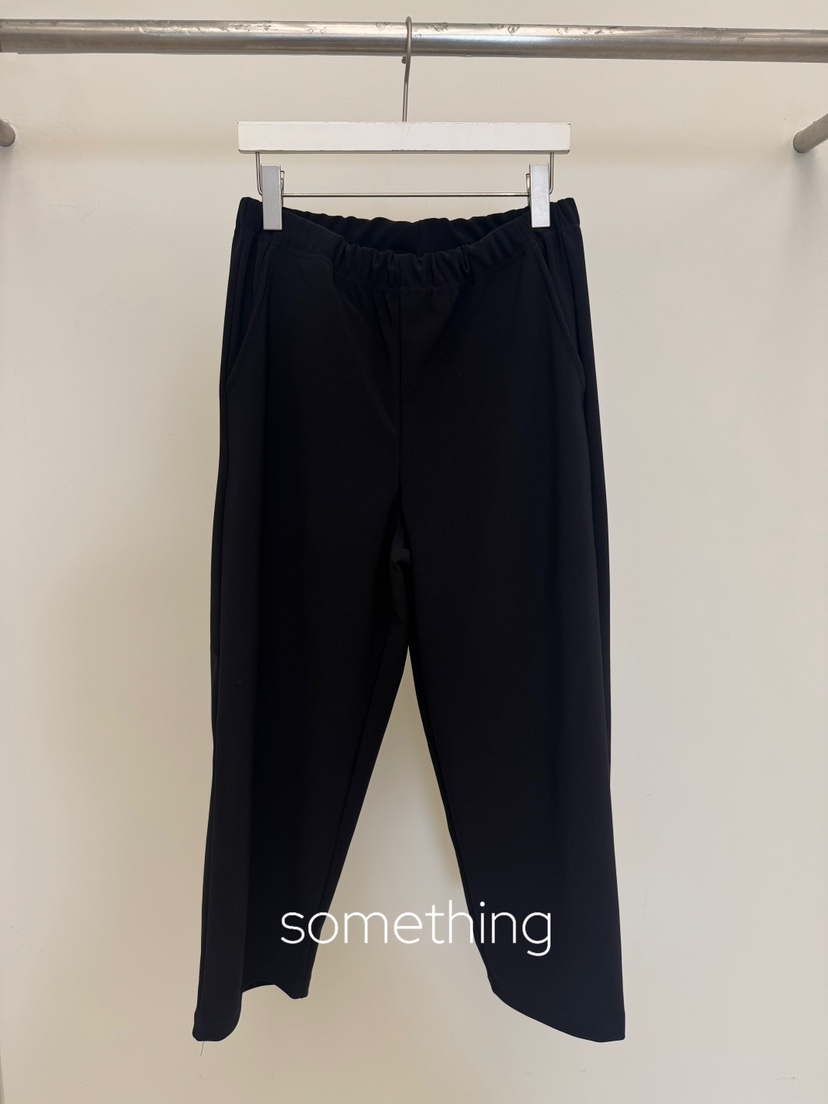 SOMETHING-L/FANCY東大門代購女裝新品人氣休閑褲七分褲SOMETHING-L/FANCY休閑褲圖色2黑色