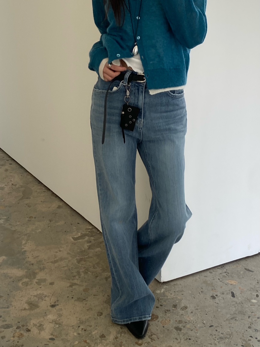 Verbena韓國直郵女裝新品真品推薦時尚熱賣人氣休閑牛仔褲Verbena牛仔褲