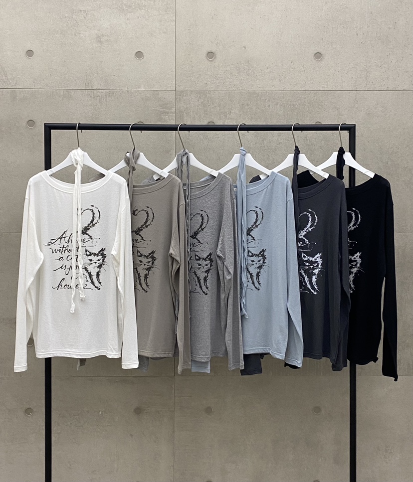 MUCH MORE/JACKPOT韓國直郵女裝新品推薦長袖T恤含圍巾MUCH MORE/JACKPOT長袖T恤