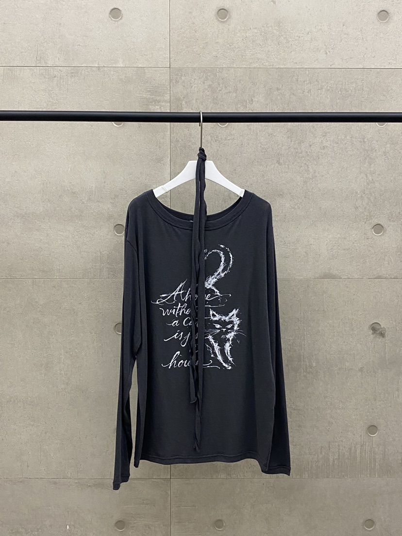 MUCH MORE/JACKPOT韓國直郵女裝新品推薦長袖T恤含圍巾MUCH MORE/JACKPOT長袖T恤圖色5墨色