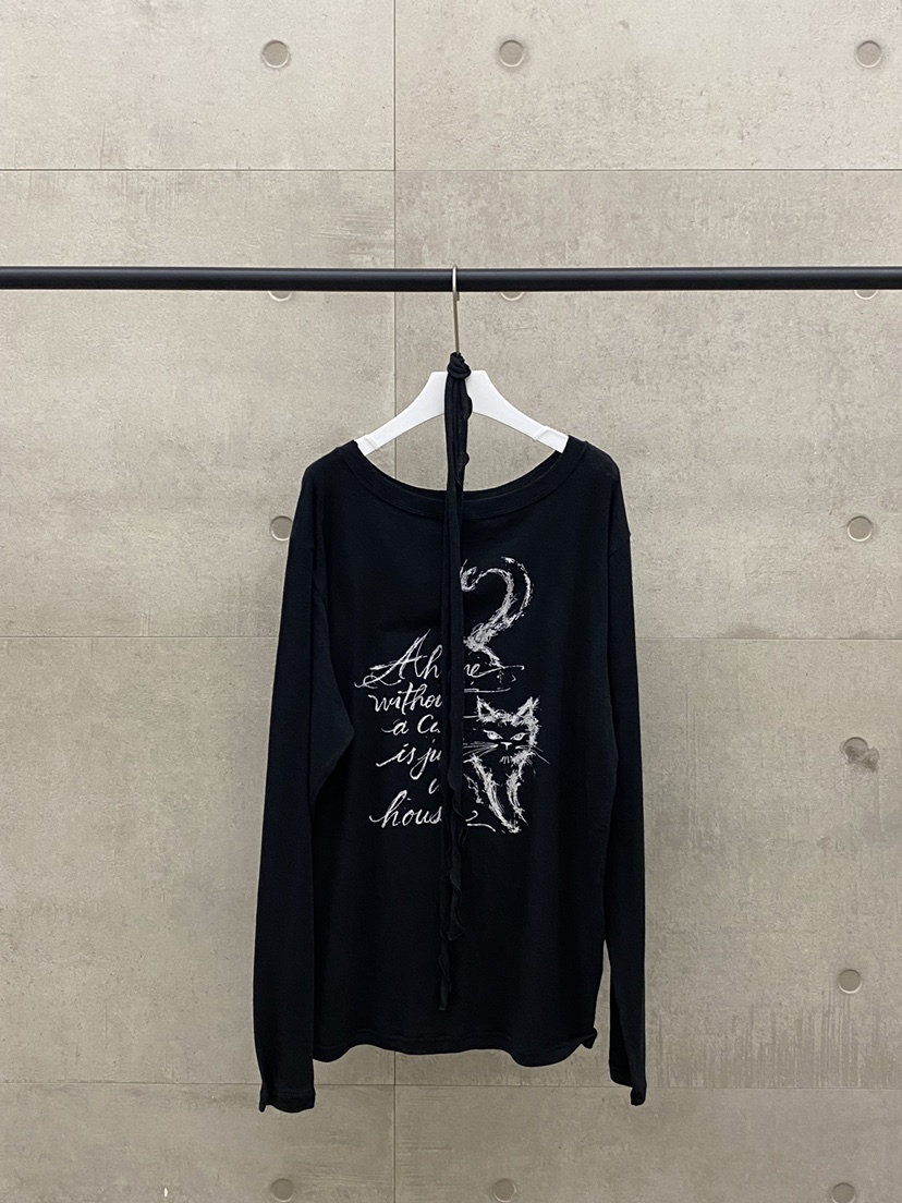 MUCH MORE/JACKPOT韓國直郵女裝新品推薦長袖T恤含圍巾MUCH MORE/JACKPOT長袖T恤圖色6黑色