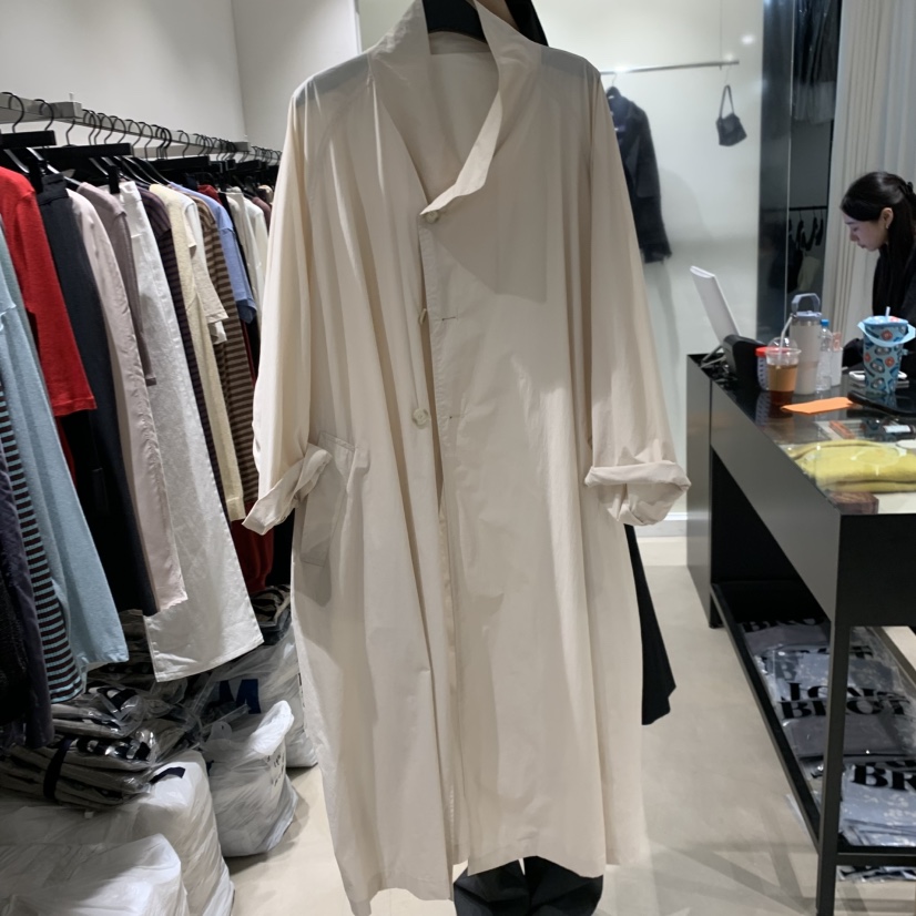 BROT東大門實拍女裝新款推薦真品時尚休閑熱賣人氣長款風衣BROT長款風衣圖色2