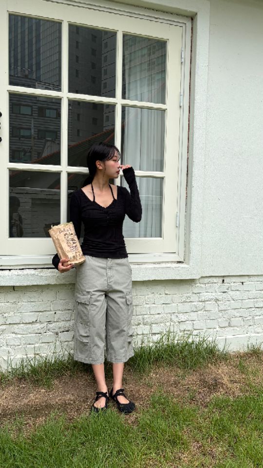 HEY/TO SEWING韓國代購女裝新款人氣休閑熱賣時尚長袖T恤BY HEY/TO SEWING長袖T恤