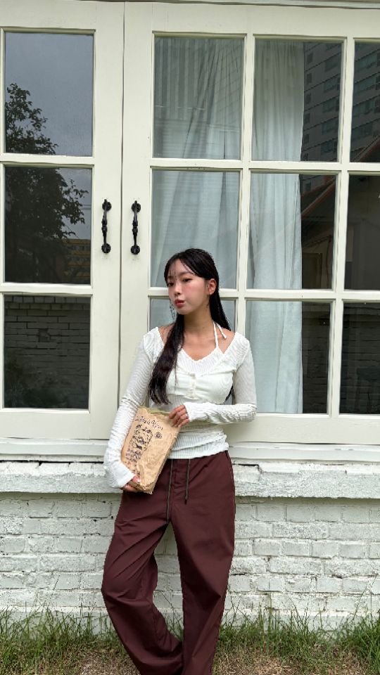 HEY/TO SEWING韓國代購女裝新款人氣休閑熱賣時尚長袖T恤BY HEY/TO SEWING長袖T恤