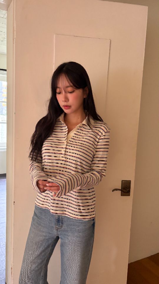 HEY/TO SEWING東大門直郵女士新品熱賣真品時尚長袖T恤BY HEY/TO SEWING長袖T恤