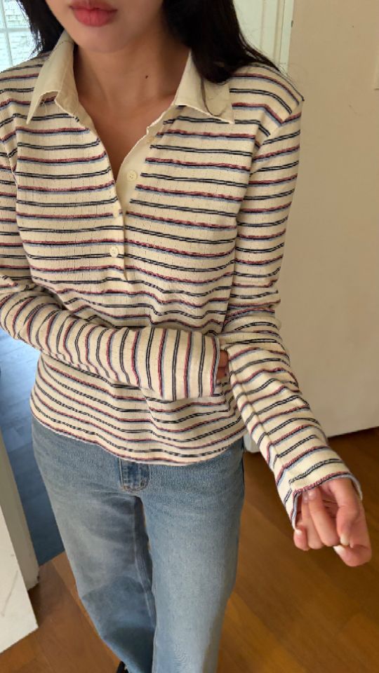 HEY/TO SEWING東大門直郵女士新品熱賣真品時尚長袖T恤BY HEY/TO SEWING長袖T恤圖色2