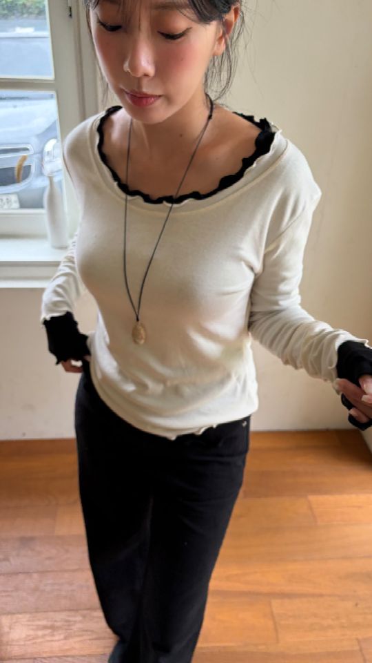 HEY/TO SEWING東大門直郵女士新款人氣真品休閑長袖T恤BY HEY/TO SEWING長袖T恤