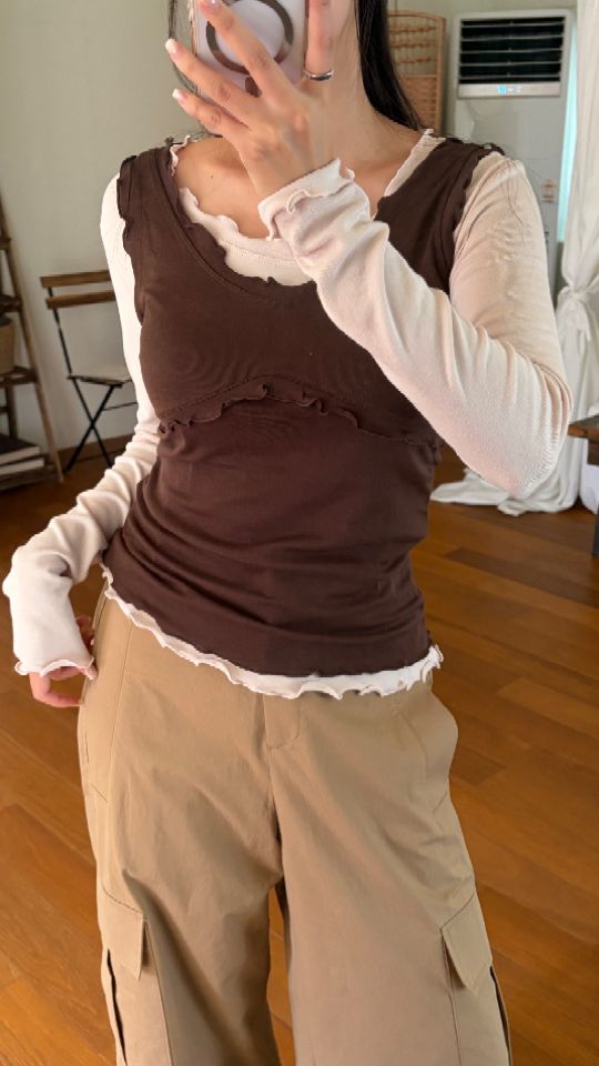 HEY/TO SEWING東大門直郵女士新款人氣真品休閑長袖T恤BY HEY/TO SEWING長袖T恤