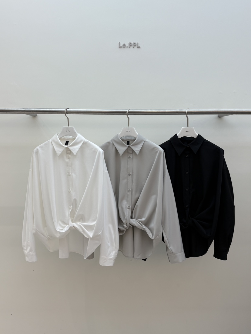 LE-PPL東大門代購女裝新品真品休閑人氣時尚推薦襯衫蕾絲衫LE-PPL襯衫/蕾絲衫圖色2左二色