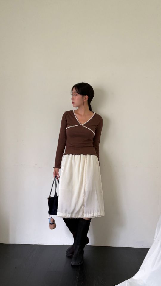 HEY/TO SEWING東大門實拍女士新品真品時尚長袖T恤蕾絲BY HEY/TO SEWING長袖T恤