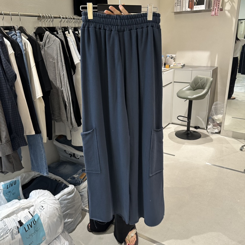 LIVU/MEMO CLASSIC韓國直郵女裝新品熱賣人氣休閑褲口袋LIVU/MEMO CLASSIC休閑褲