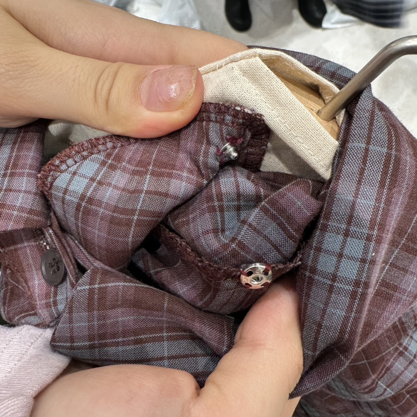 MIENNE東大門實拍女士新品真品人氣時尚休閑襯衫蕾絲衫格子MIENNE襯衫/蕾絲衫