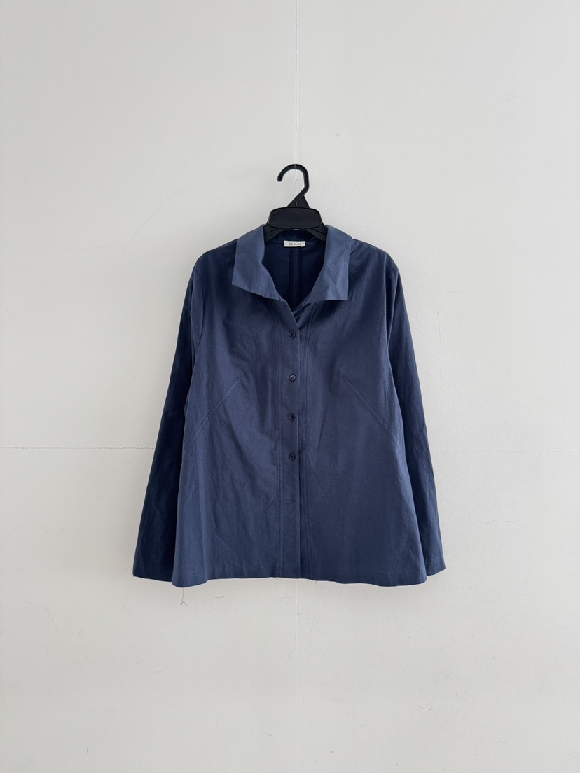 OLI SEOUL東大門代購女裝新品時尚休閑熱賣襯衫蕾絲衫褶皺OLI SEOUL襯衫/蕾絲衫圖色3