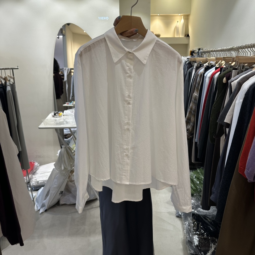 YIKHO STYLE東大門實拍女士新品休閑人氣真品襯衫蕾絲衫YIKHO STYLE襯衫/蕾絲衫圖色1