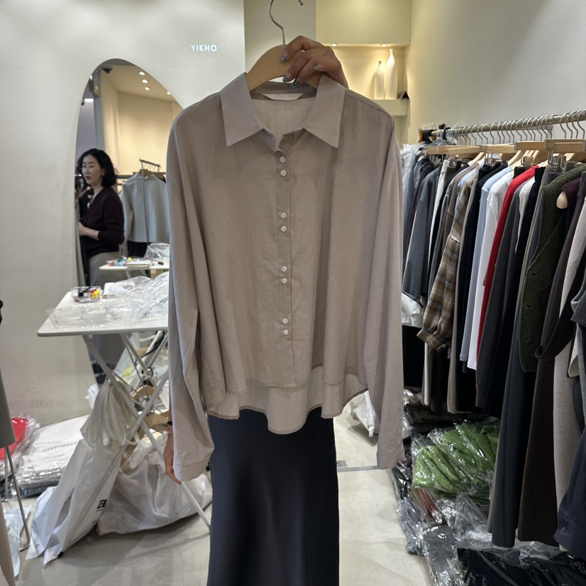 YIKHO STYLE東大門實拍女士新品休閑人氣真品襯衫蕾絲衫YIKHO STYLE襯衫/蕾絲衫圖色2