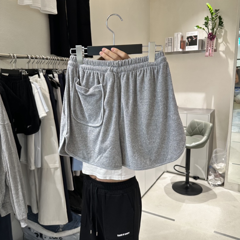 LIVU/MEMO CLASSIC韓國直郵女裝新品休閑人氣推薦短褲毛圈LIVU/MEMO CLASSIC短褲