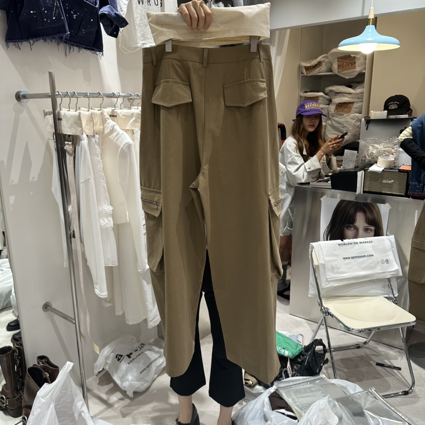 MIENNE韓國代購女士新品休閑真品推薦人氣時尚休閑褲工裝褲MIENNE休閑褲