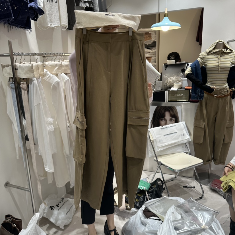 MIENNE韓國代購女士新品休閑真品推薦人氣時尚休閑褲工裝褲MIENNE休閑褲圖色2