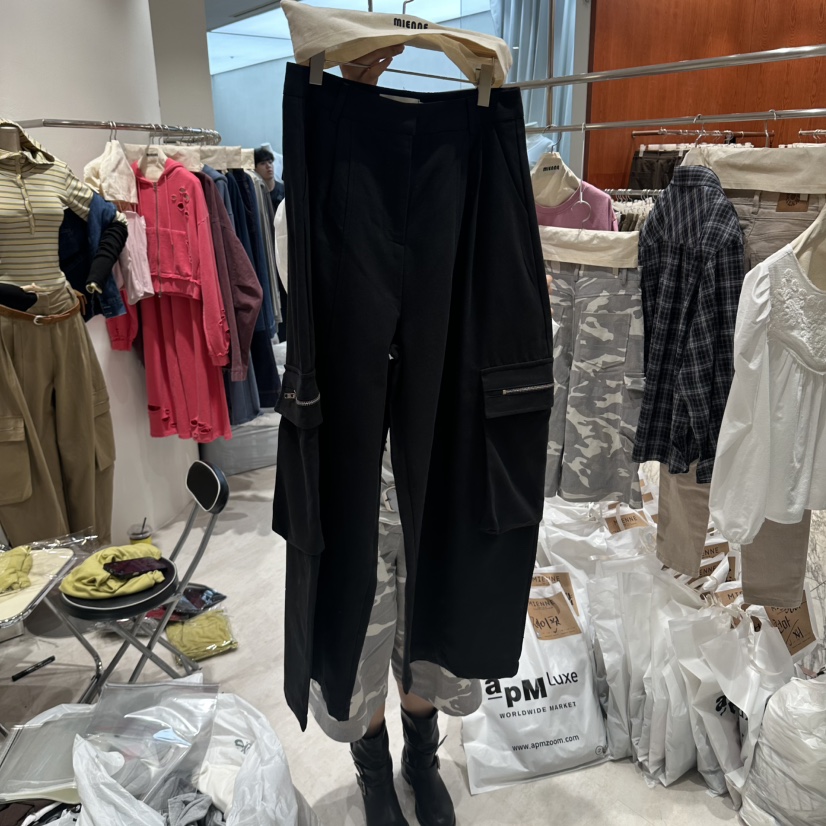 MIENNE韓國代購女士新品休閑真品推薦人氣時尚休閑褲工裝褲MIENNE休閑褲圖色3