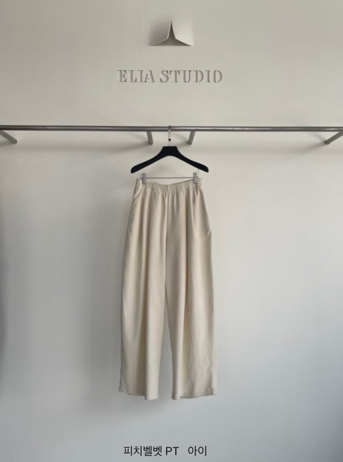 ELIA韓國直郵女裝新品真品時尚人氣熱賣推薦休閑休閑褲絲絨ELIA休閑褲圖色1