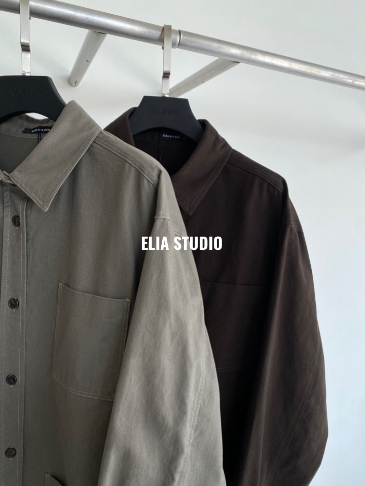 ELIA東大門實拍女士新款真品推薦休閑人氣襯衫蕾絲衫口袋ELIA襯衫/蕾絲衫
