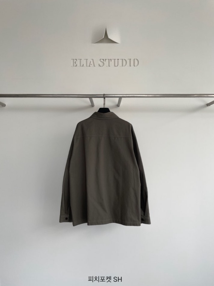 ELIA東大門實拍女士新款真品推薦休閑人氣襯衫蕾絲衫口袋ELIA襯衫/蕾絲衫