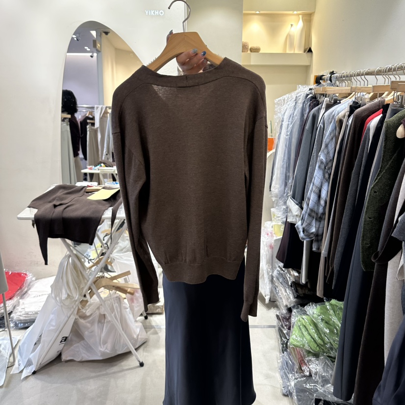 YIKHO STYLE韓國代購女裝新品人氣休閑推薦時尚真品針織衫YIKHO STYLE針織衫